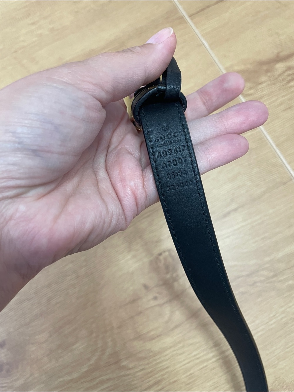 Gucci Marmont black leather belt - Picture 4 of 5